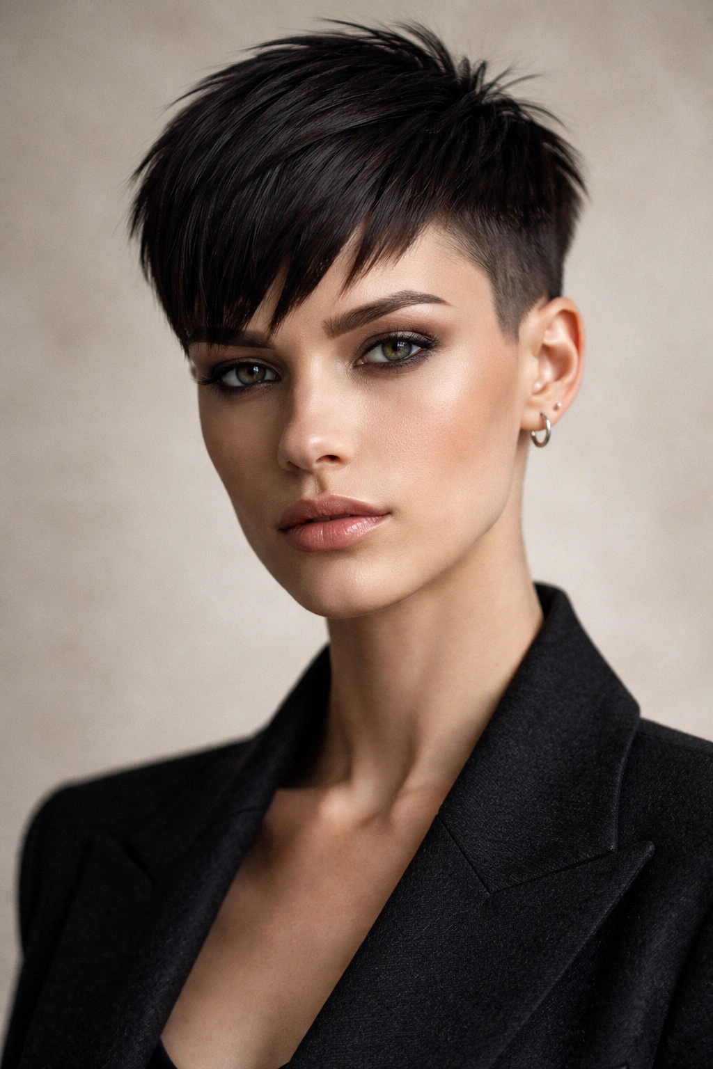 25 Short Haircuts Women Can T Stop Asking For 18 Androgynous short cut with blunt lines and sharp geometry