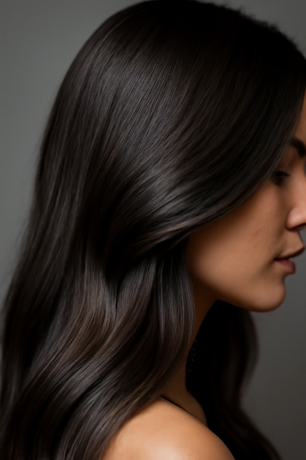 15 Dark Chocolate Hair Ideas That Look Rich and Luxurious on Every Skin Tone 4 Hair with cold espresso ash tones showing cool brown depth