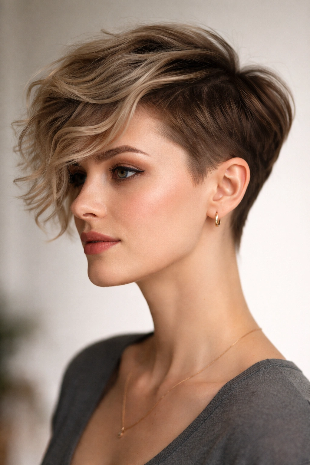 10 Haircuts For Fine Wavy Hair That Hold Shape 9 Asymmetrical pixie haircut with longer waved side on fine hair