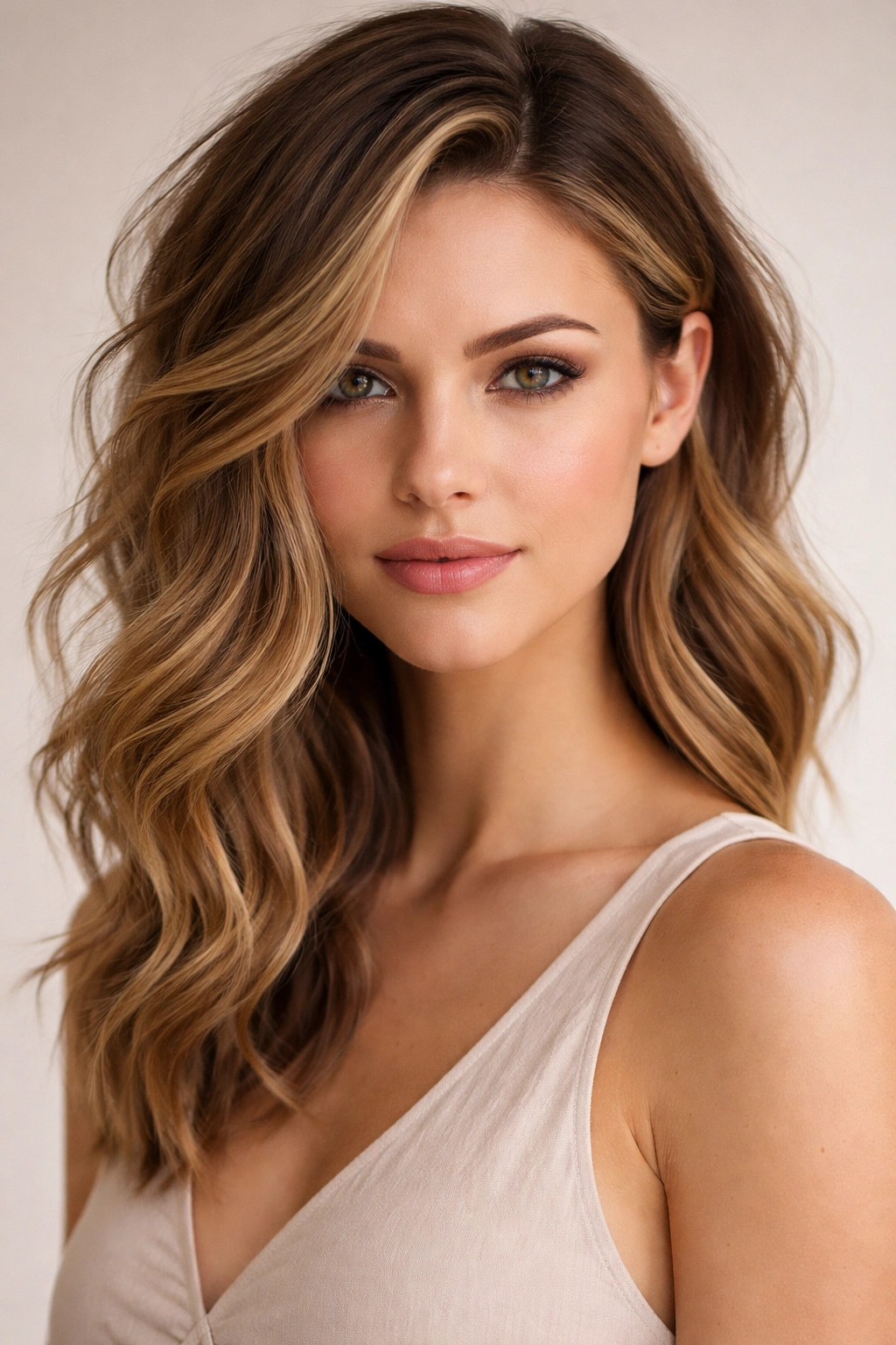 20 Wavy Haircuts For Every Length And Face Shape 12 Asymmetrical wavy hairstyle on a heart-shaped face