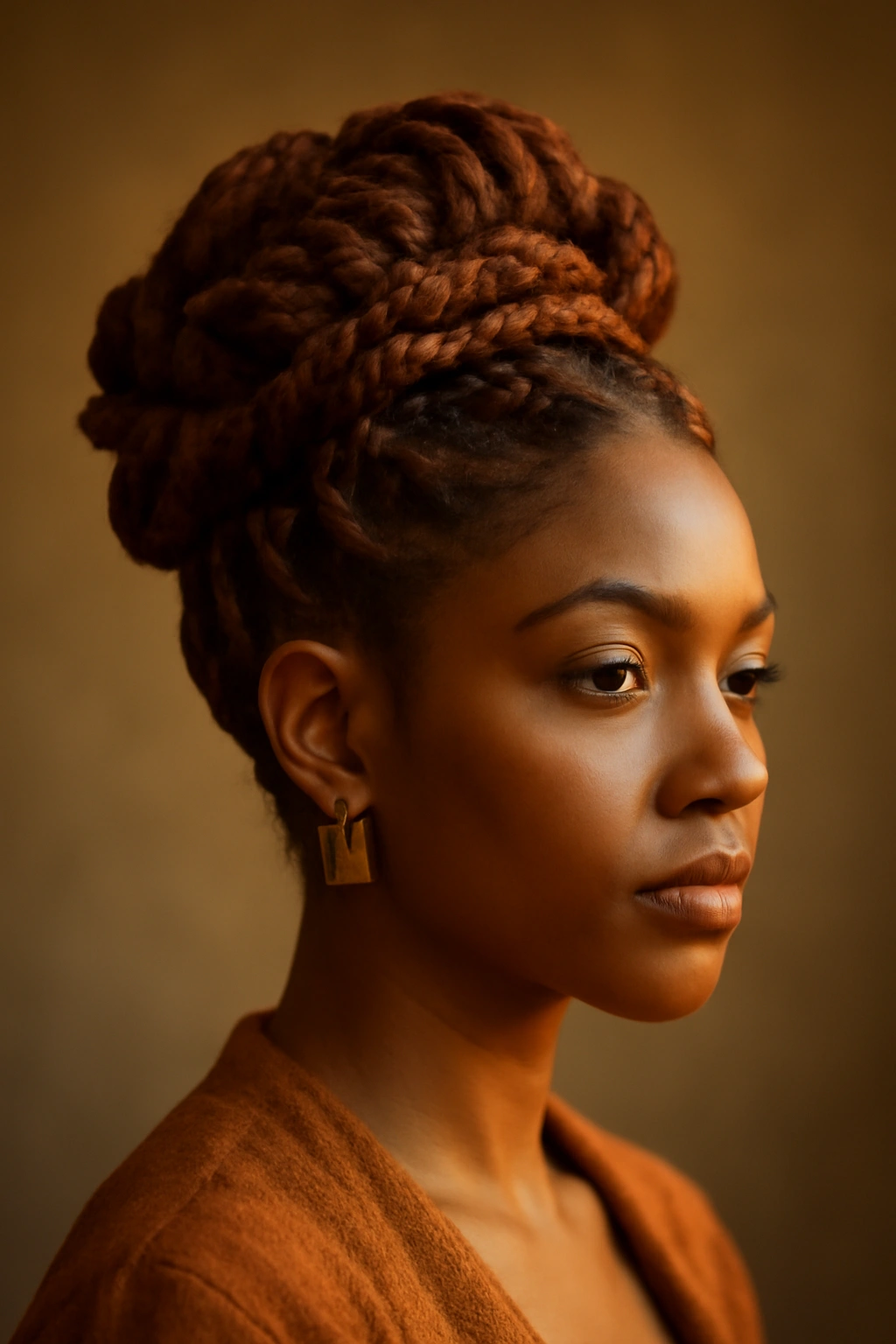 12 Fall Hairstyles Black Women Will Look Great In 12 Autumn updo with twisted crown and sculptural coils.