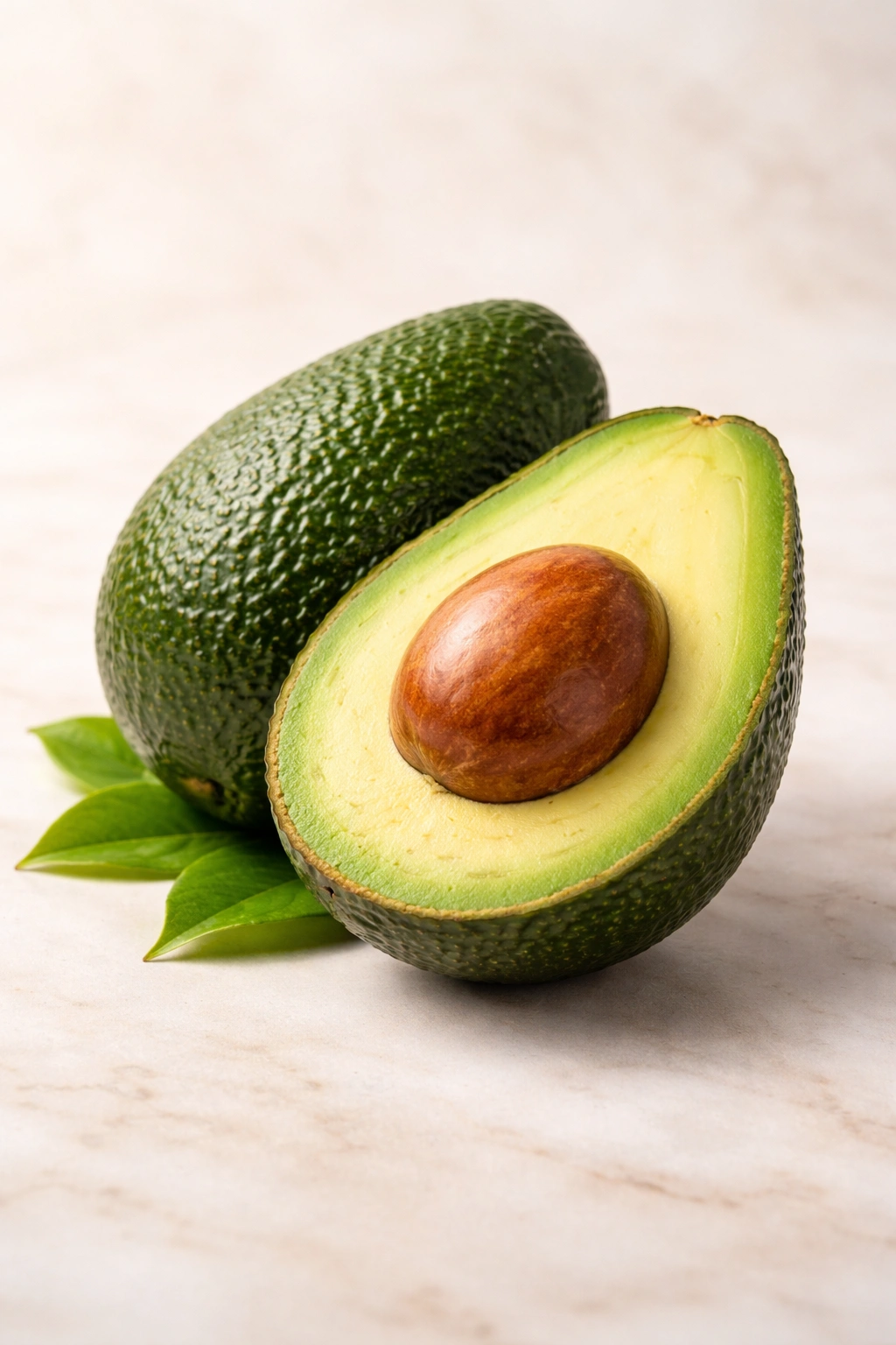 Close-up of a ripe avocado suggesting suitability for hair care