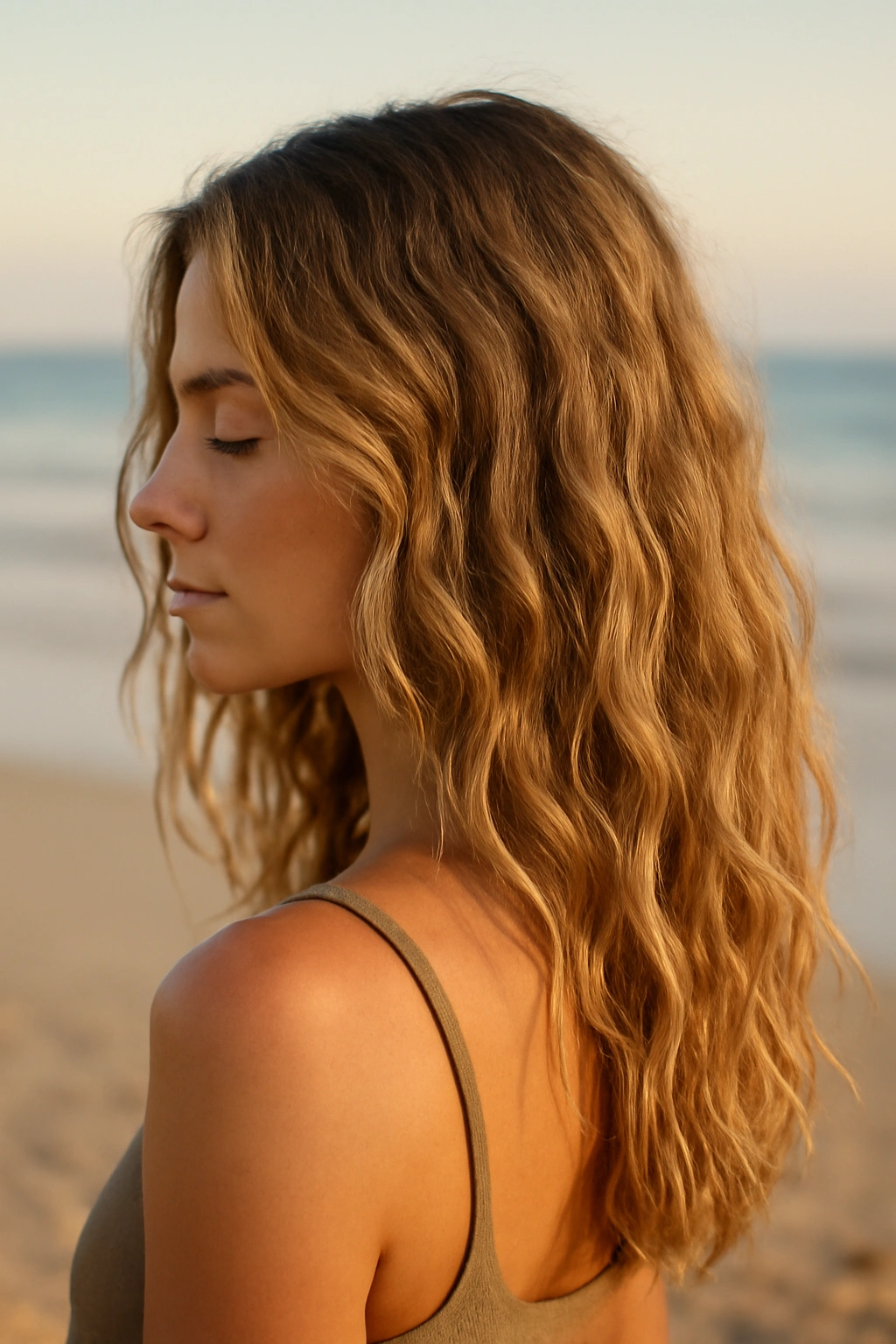 15 Heatless Wavy Hairstyles Anyone Can Pull Off 14 Hair with beachy, air-dried waves under warm sunlight