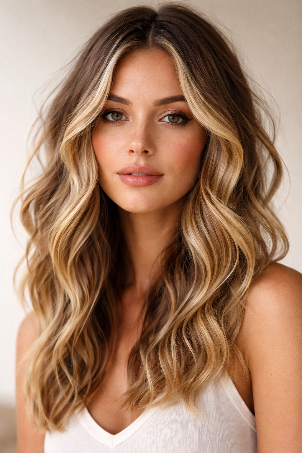 20 Wavy Hairstyles At Every Length You Ll Want 8 Medium-length hair with beachy waves and face-framing money pieces