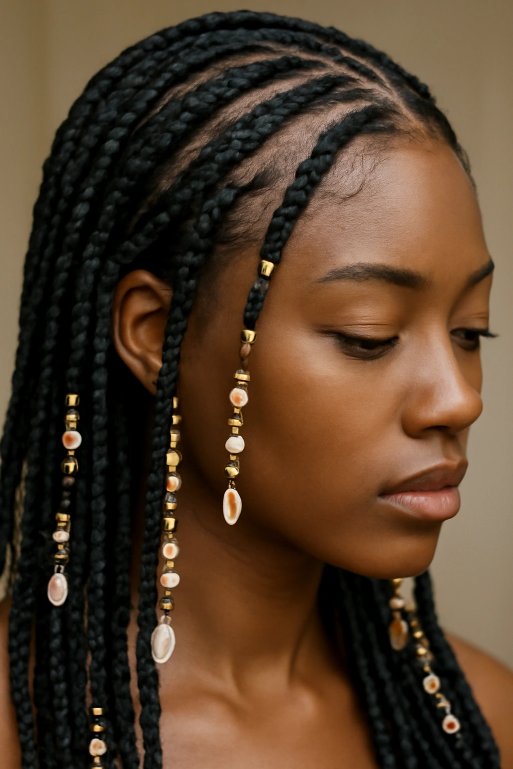 15 Knotless Braid Styles Black Women Are Wearing Now 5 Knotless braids with beads and accessories along the lengths