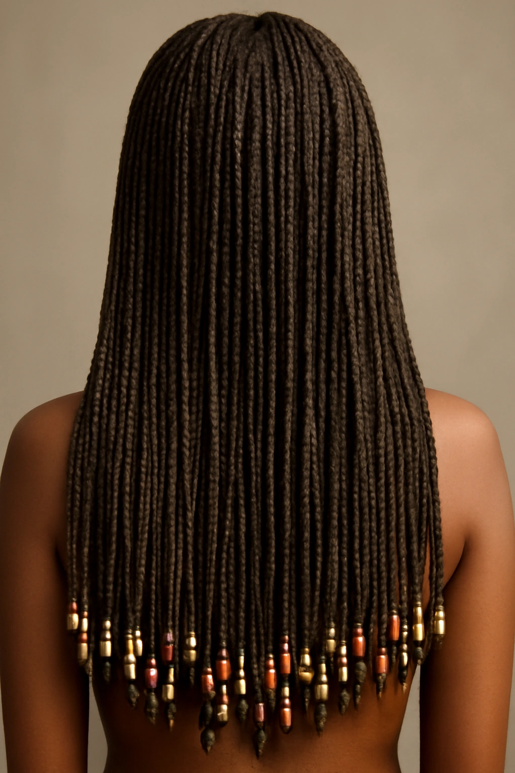 15 Micro Braid Styles for Short, Medium, or Long Hair 14 Long micro braids ending with beads along the length of the hair