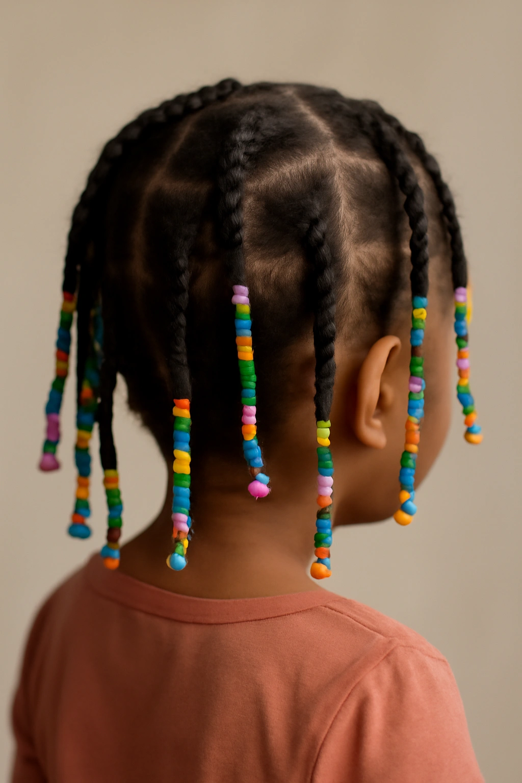 12 Cute Beaded Hairstyles Your Toddler Will Love 12 Beaded straw twists on a toddler's hair.