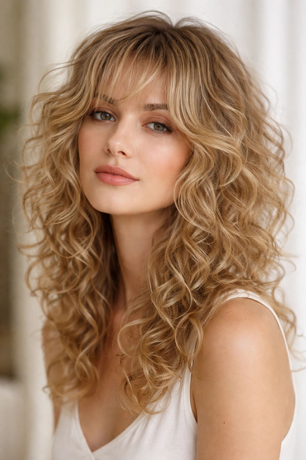 20 Shag Hairstyles Sorted By Hair And Face Type 20 Shag hairstyle with blended layers on fine curly hair for an oblong face