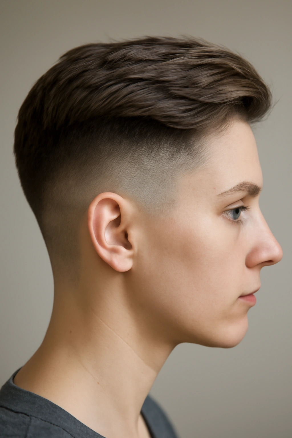 10 Undercut Styles From Subtle To Bold For Women 9 Side view showing a seamless blended undercut with gradient fade