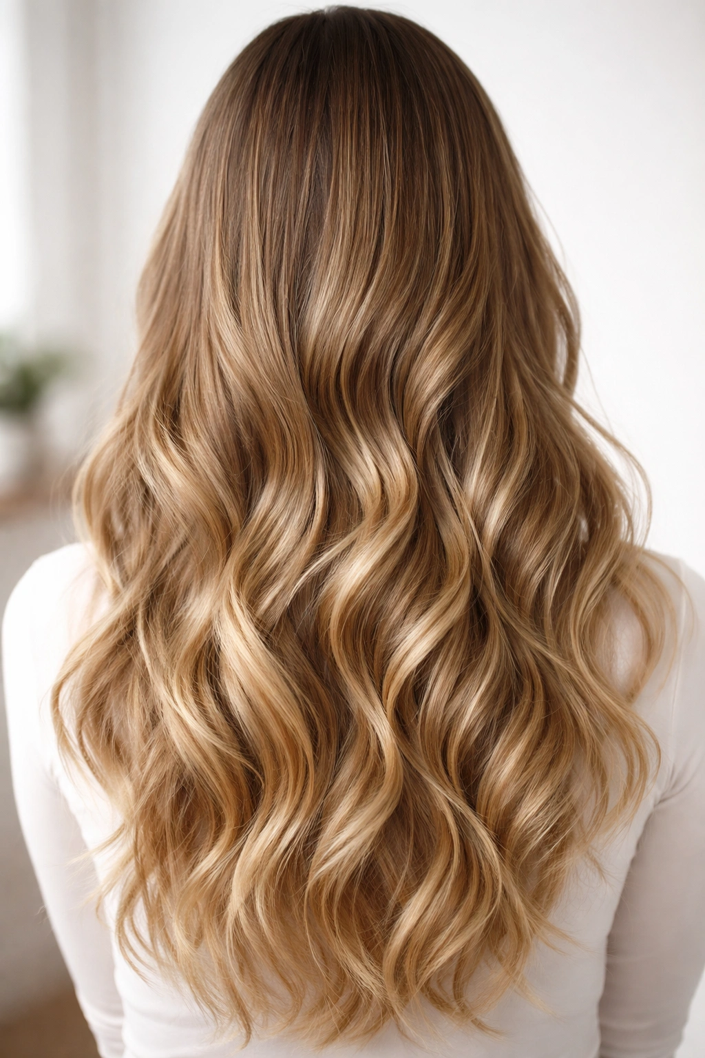 Hair showing seamless blend between natural hair and extensions