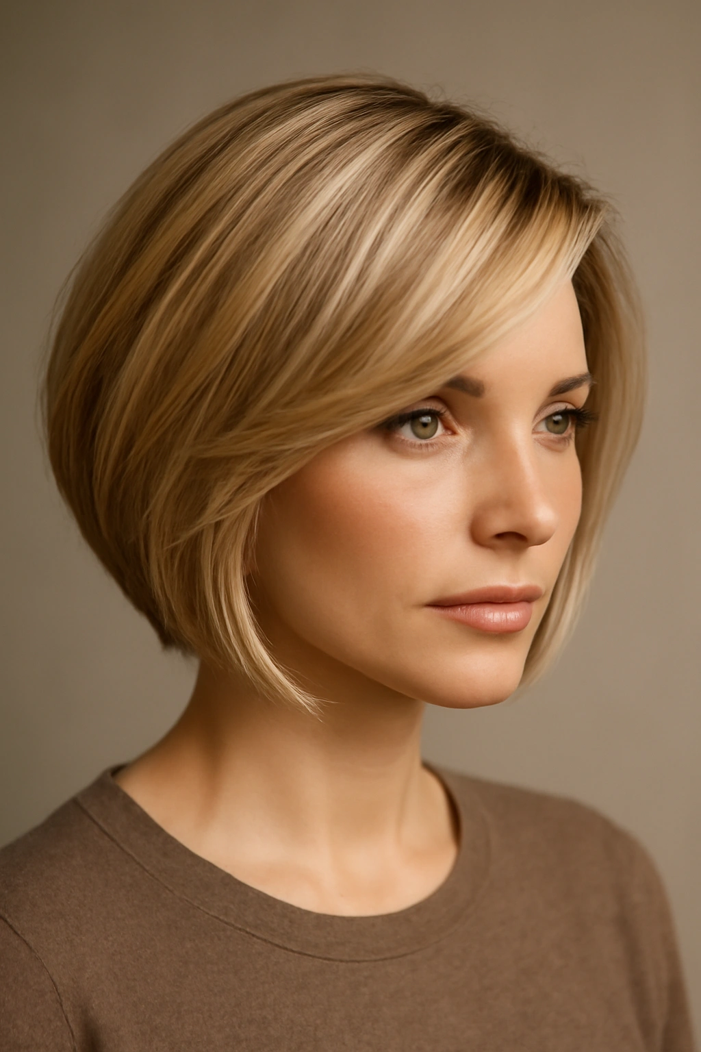 10 Short Straight Blonde Haircuts That Look Amazing 9 Side-swept layered blonde bob with face-framing layers