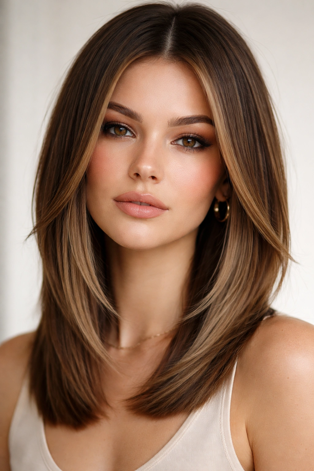 12 Face Framing Layer Cuts For Every Hair Length 5 Blunt face-frame layers creating a sharp graphic around the face