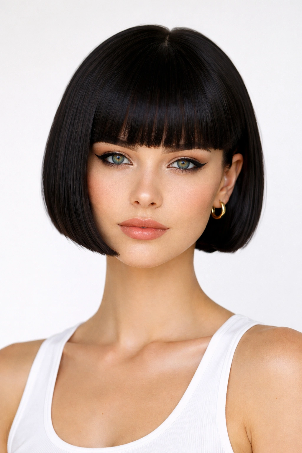 10 Short Hairstyles Built For Hot Summer Weather 10 Blunt geometric cut with sharp lines and bold silhouette