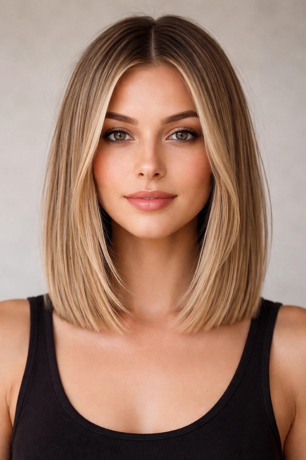 18 Shoulder Length Cuts That Flatter Everyone 15 Blunt shoulder-length cut with subtle texture and clean ends
