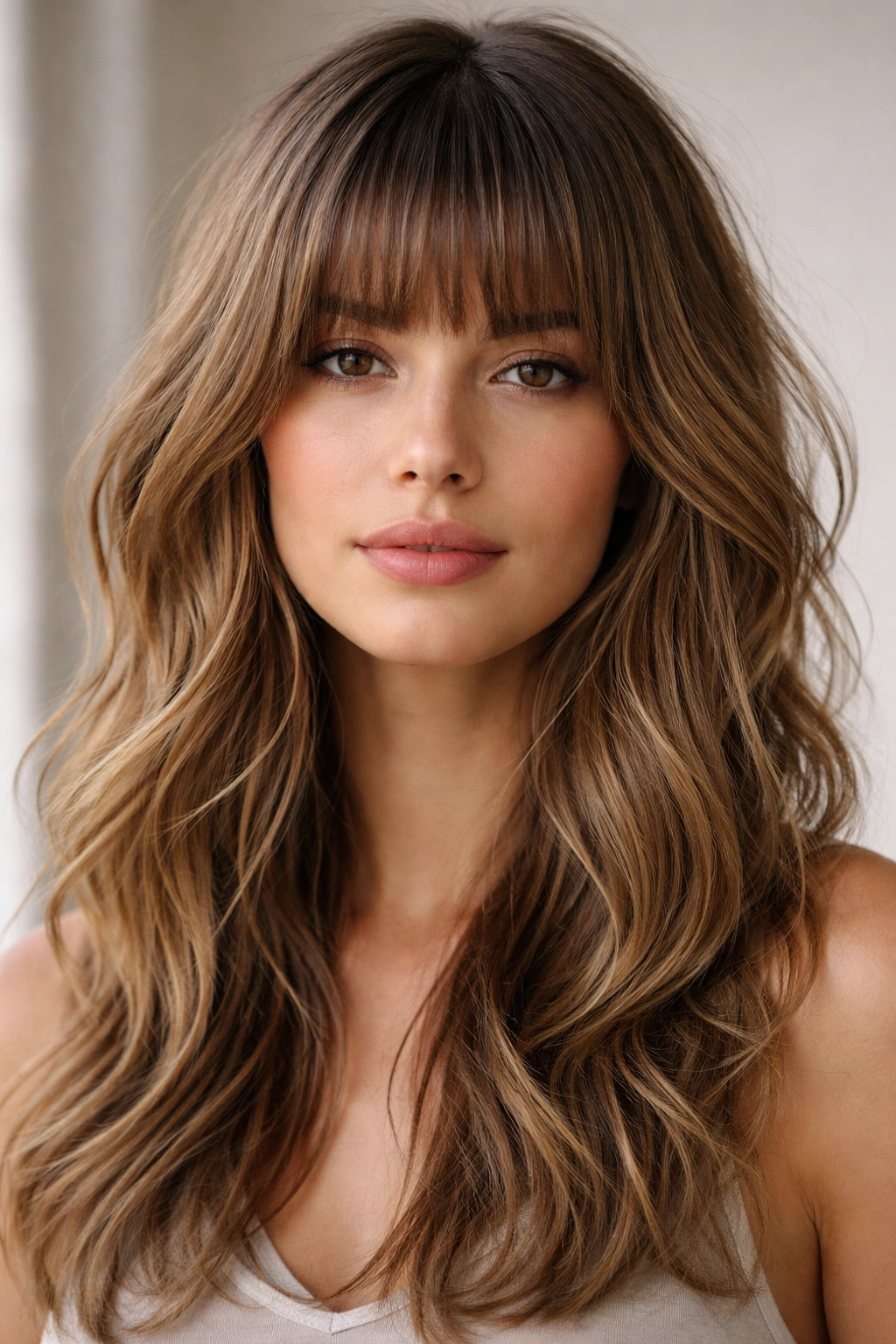 10 Haircuts For Fine Wavy Hair That Hold Shape 10 Blunt textured bangs with layered lengths on fine wavy hair