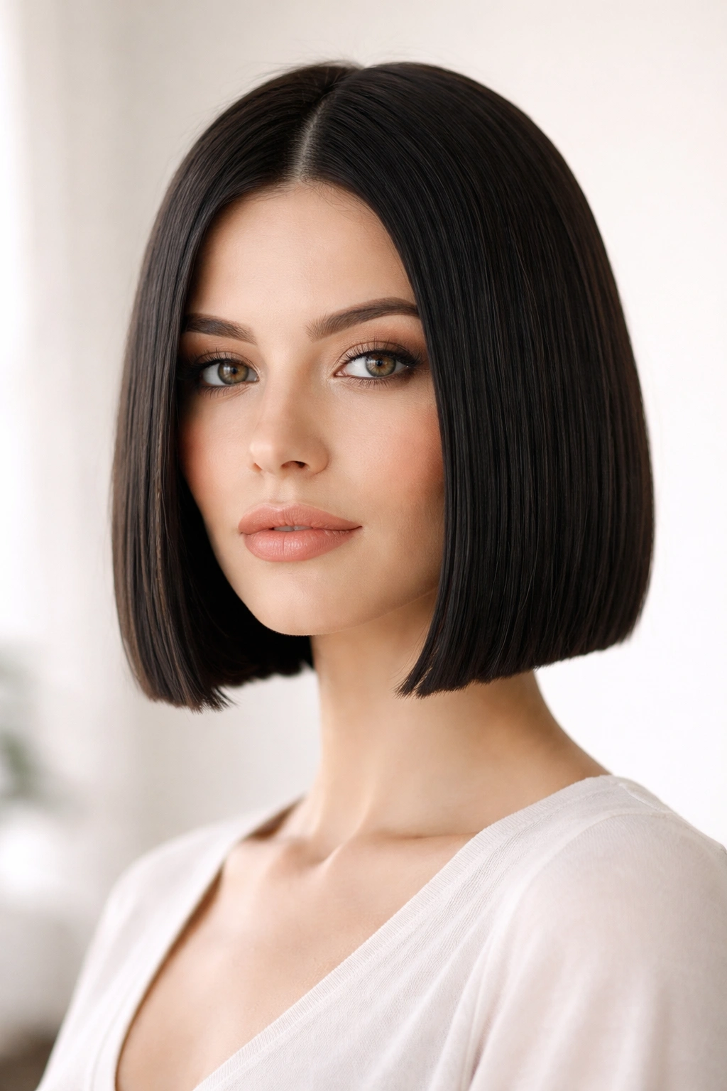 30 Short Haircuts Women Swear By And Rebook 21 Edge-to-edge bob with blunt chin-length ends