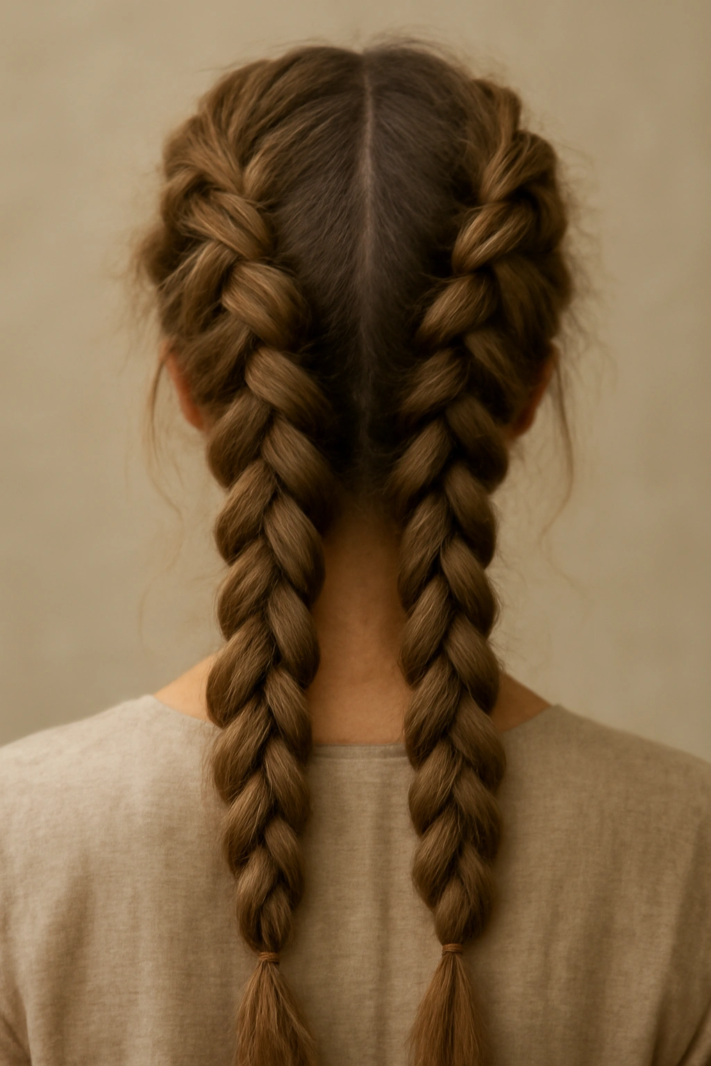 12 Wedding Guest Hairstyles You Can Do Yourself 10 Two Dutch braids down the back creating a crown-like boho look