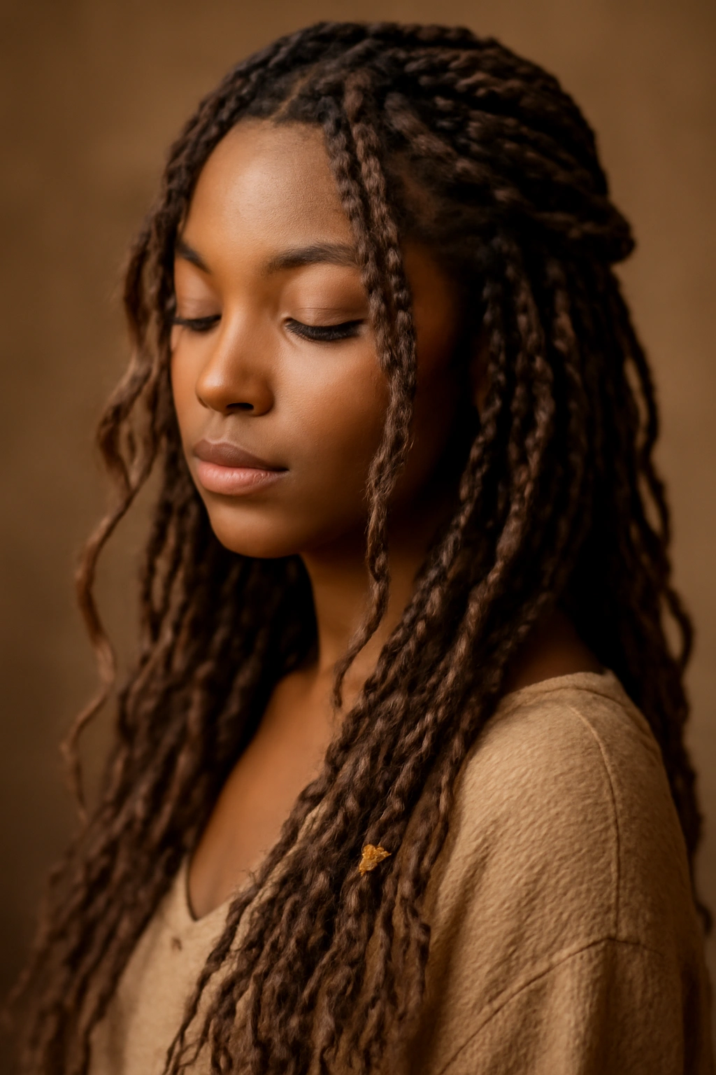 15 Knotless Braid Styles Black Women Are Wearing Now 10 Soft boho knotless braids with loose texture and beads
