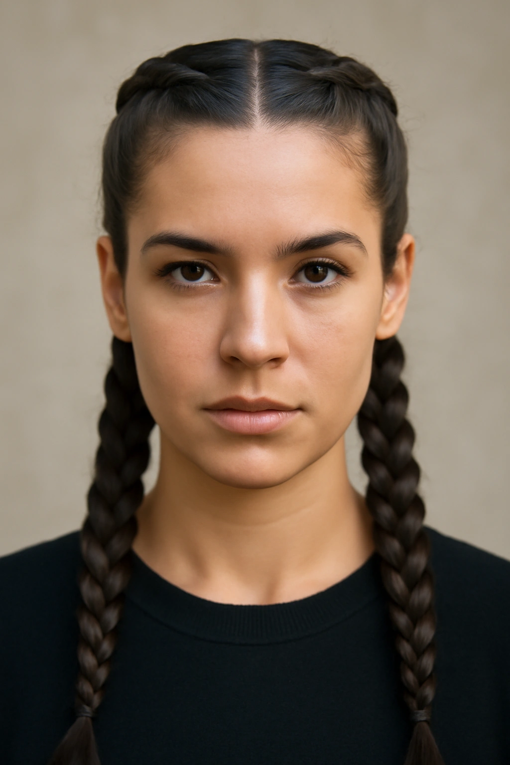 18 Braided Hairstyles for the Office and Weekends 8 Two tight boxer braids starting at the front and running back to the nape