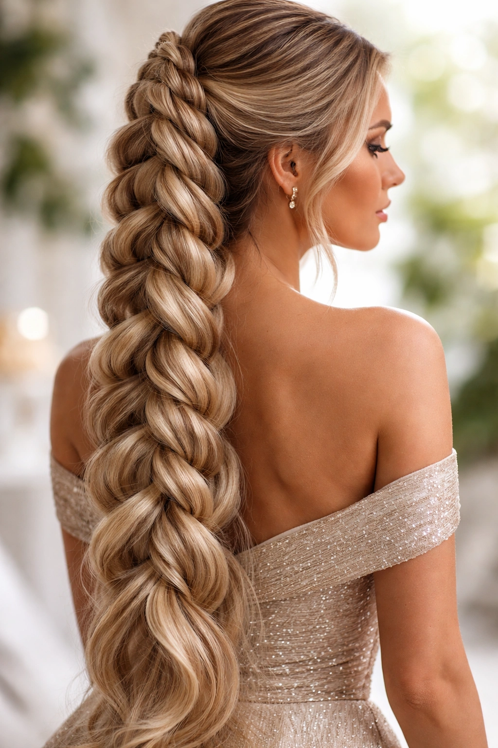 Thick braids with extensions for added volume