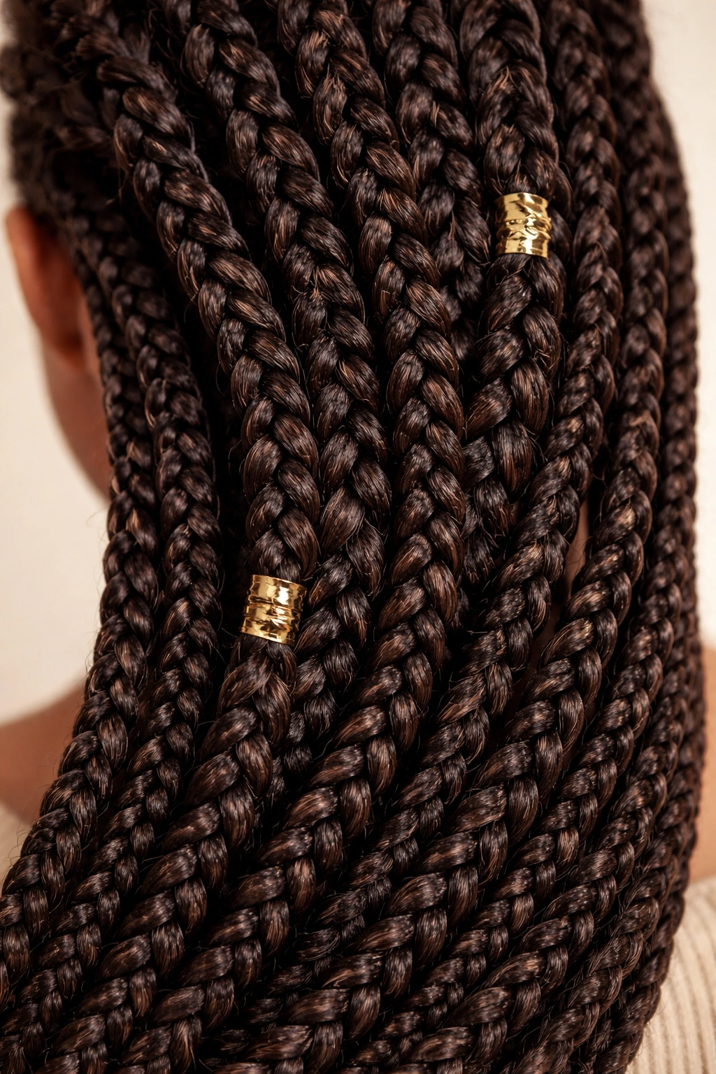Close-up of braided hair strands illustrating common myths about braids.