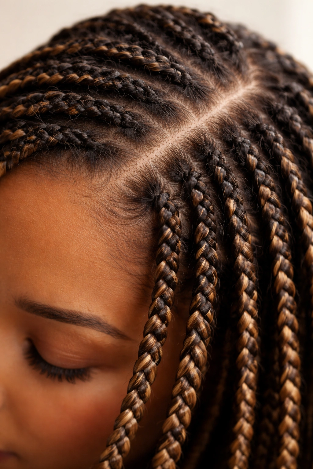 Braids showing root growth indicating time between installations