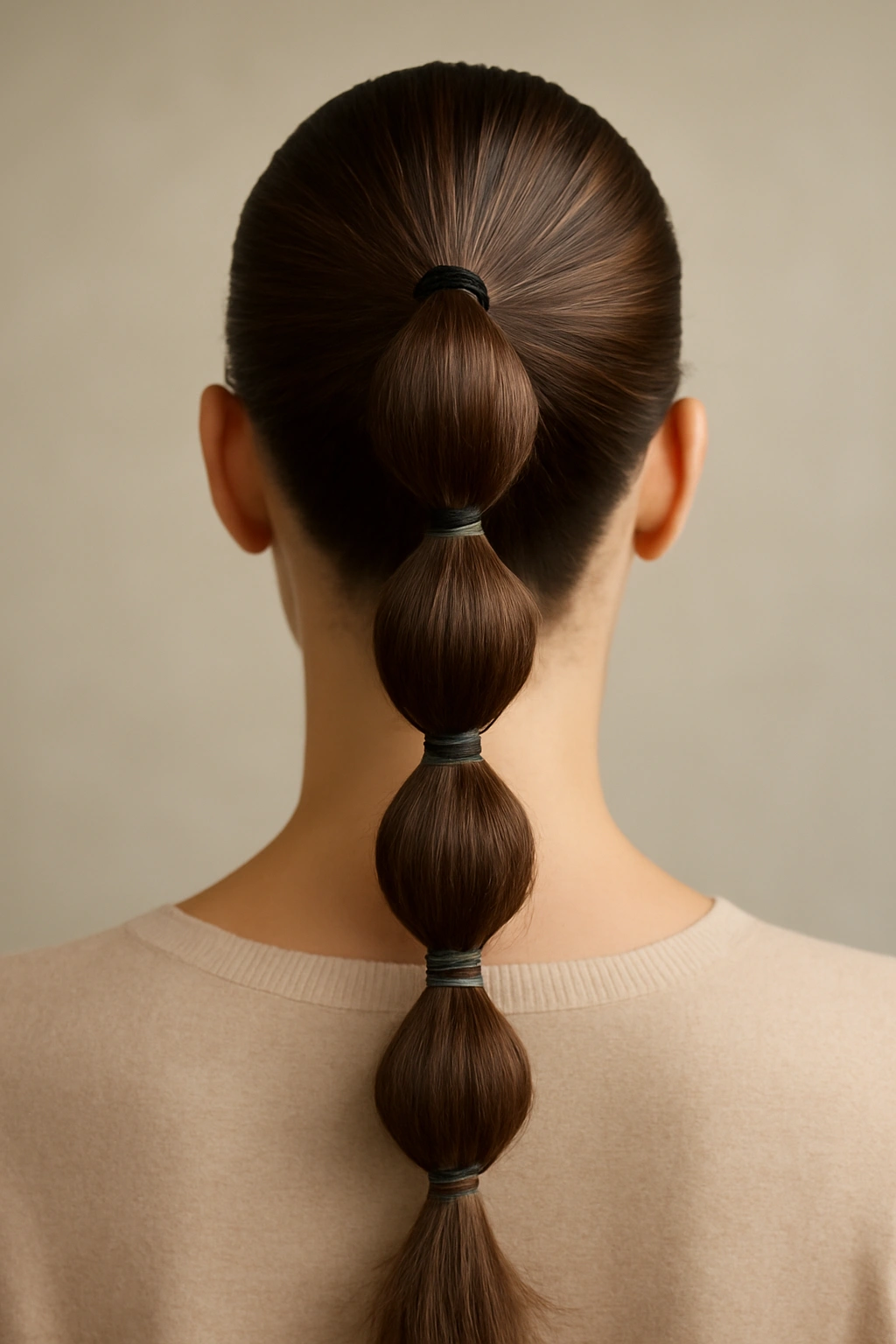 10 Quick Everyday Hairstyles in Under 5 Minutes 8 High ponytail with bubble sections along its length