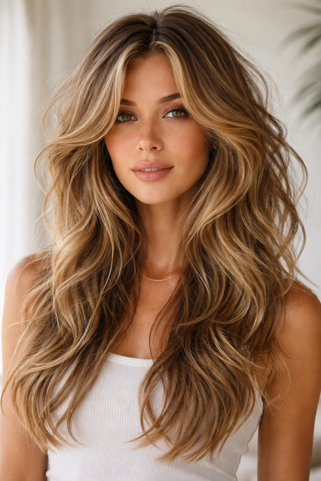 15 Butterfly Haircuts With Flowing Long Layers 12 Tousled beachy butterfly layers with natural waves