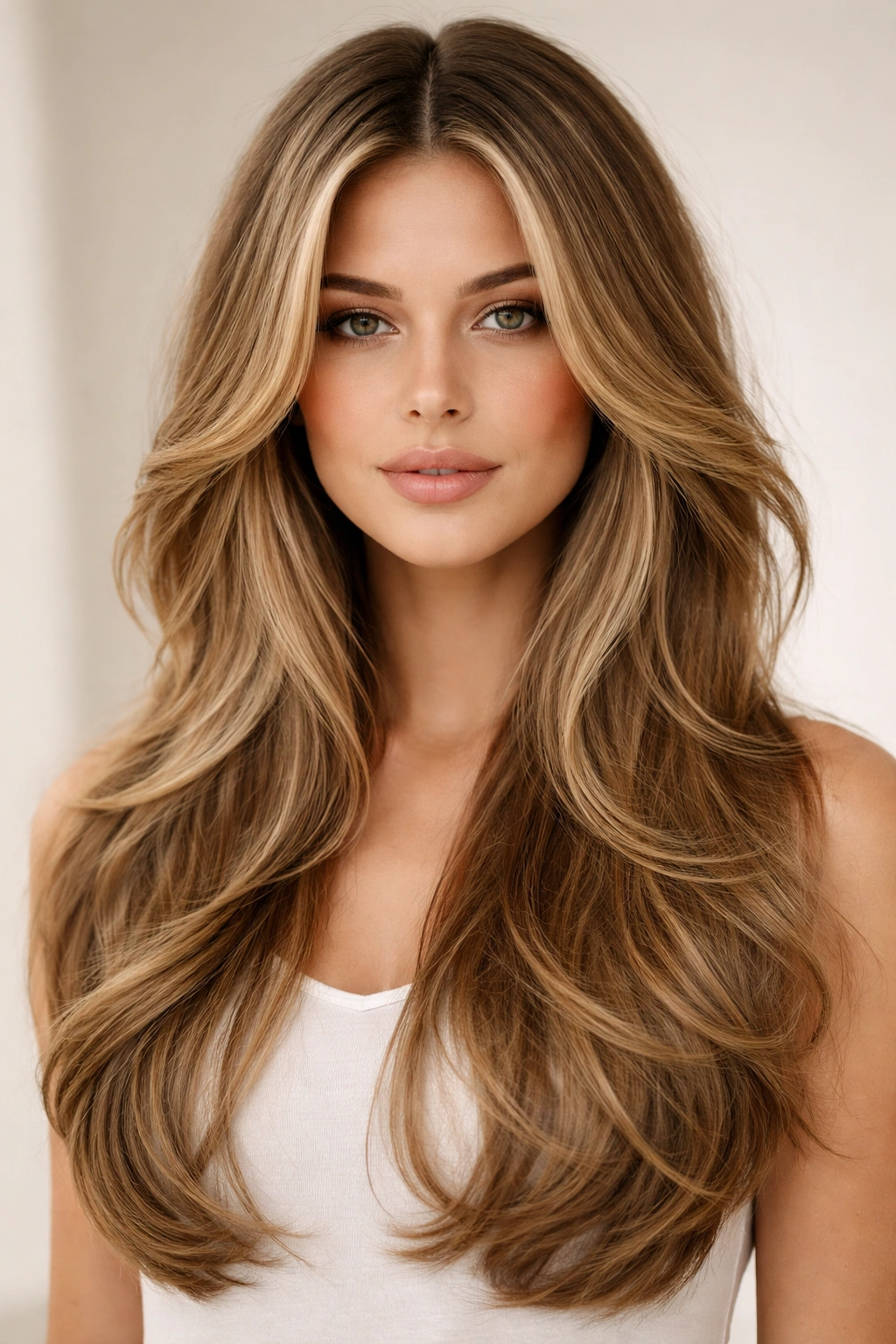 15 Butterfly Haircuts With Flowing Long Layers 10 Curtain-style butterfly layers with center part framing the face