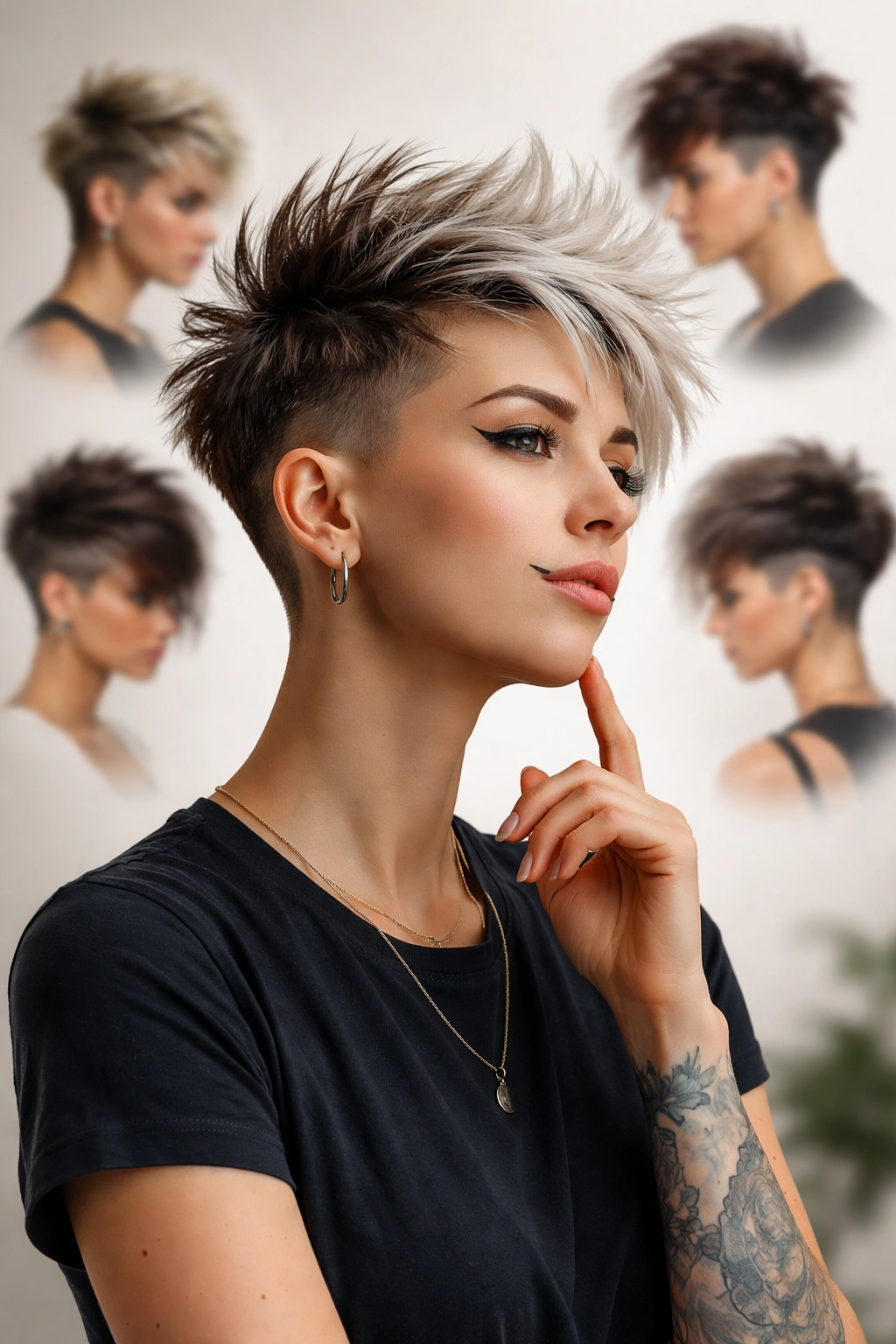 10 Funky Short Haircuts For Women Who Love Edge 11 Concept representing choosing a funky haircut with stylish silhouette