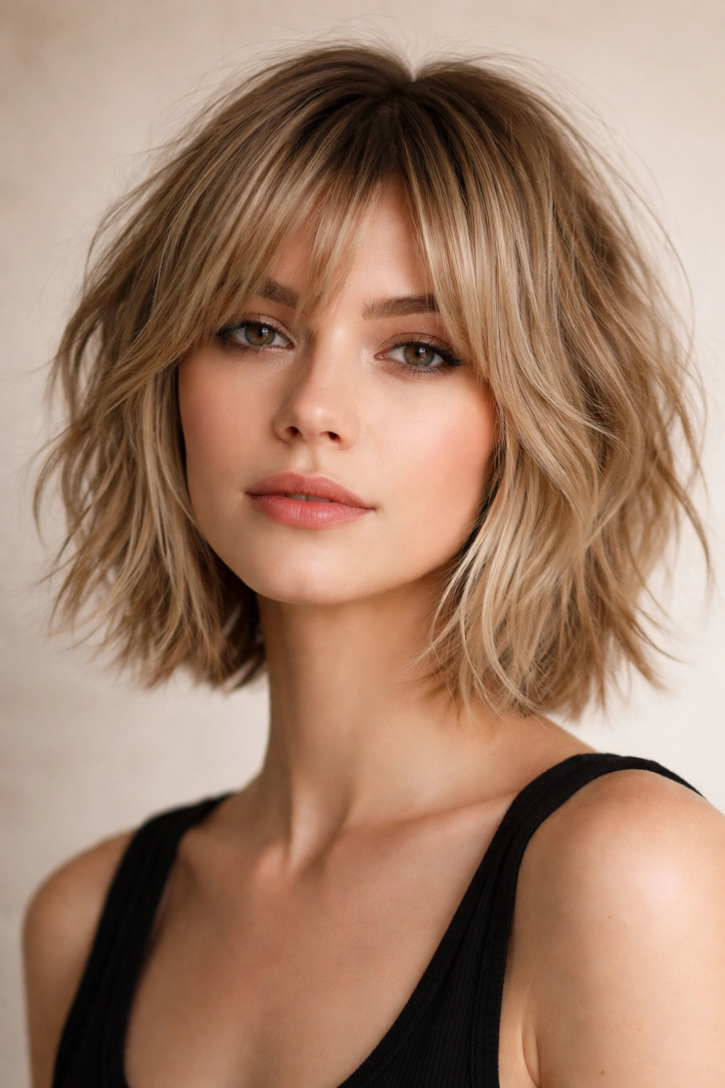 15 Shag Haircuts That Give Fine Hair More Body 3 The Choppy Textured Bob Shag featuring razor-cut layers for edgy texture
