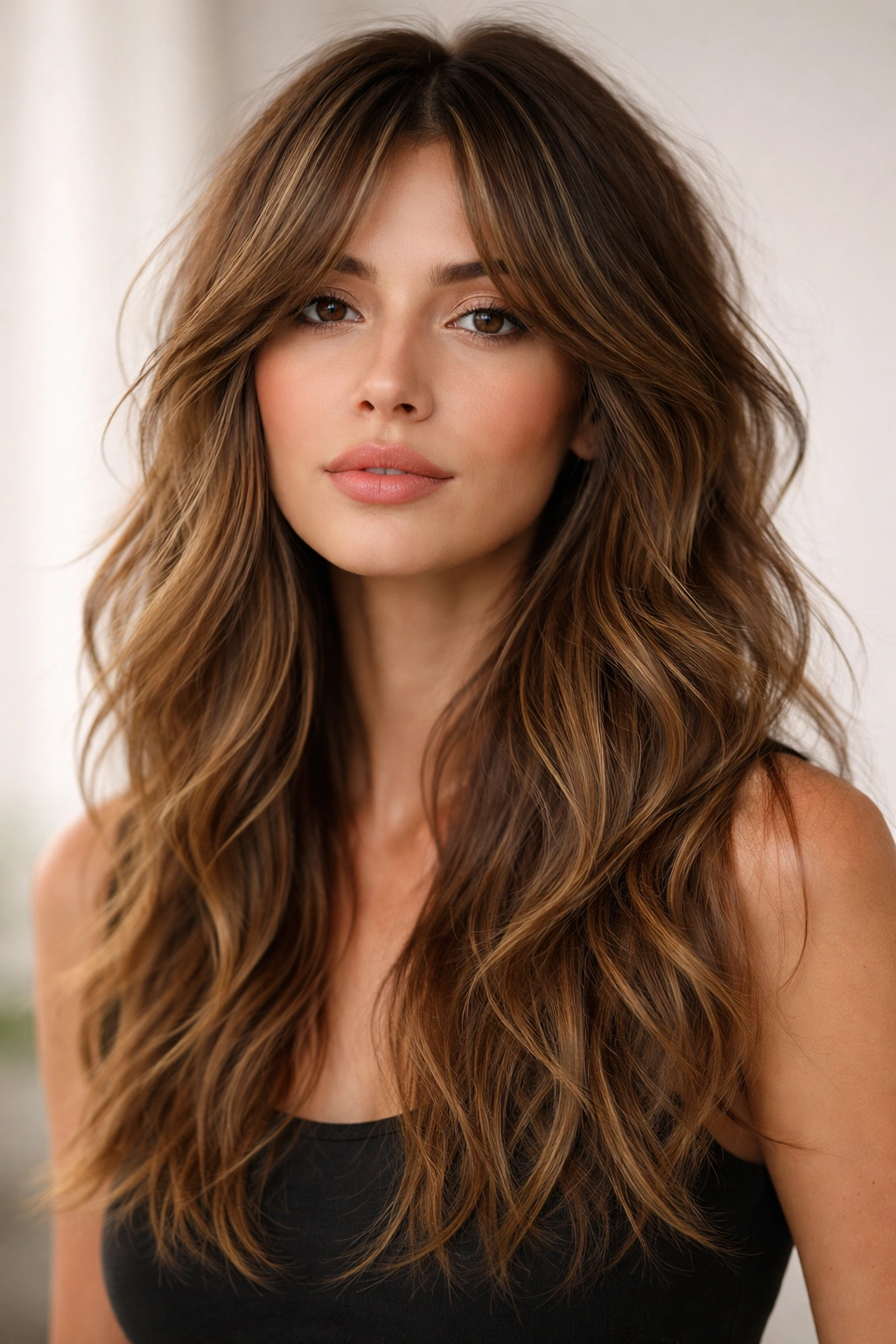 Close-up of choppy, textured waves showing movement in hair