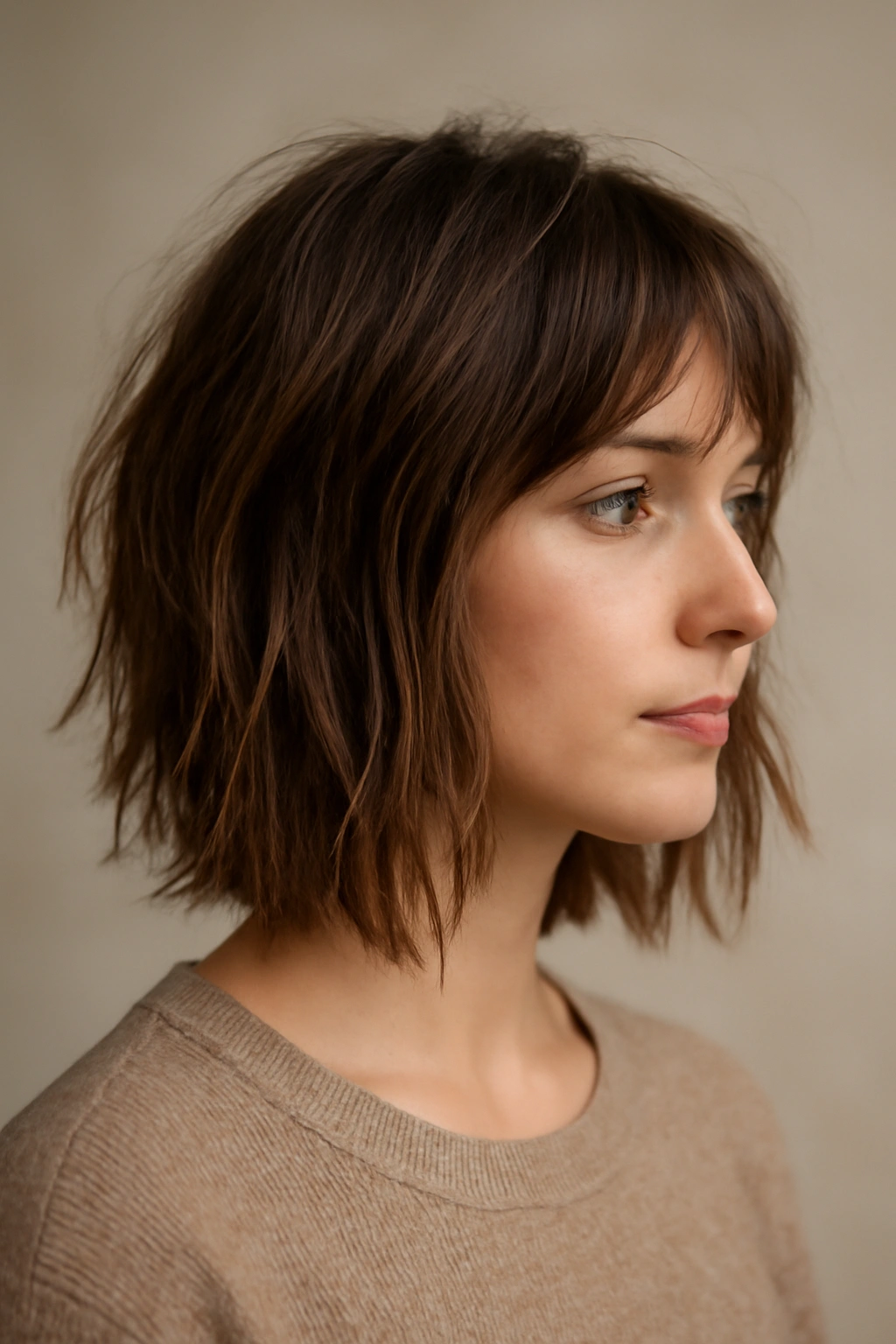 15 Short Hairstyles Any Bridesmaid Can Pull Off 5 Shoulder-length lob with heavy texture and uneven ends.