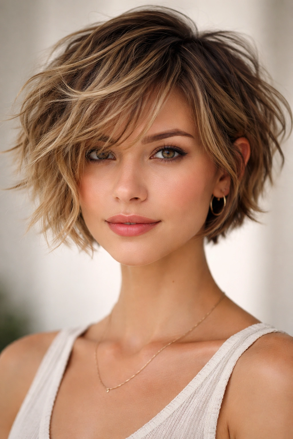 Naturally Wavy Hair 18 Haircuts That Work With It 5 Short pixie or short bob with choppy disconnected ends for texture