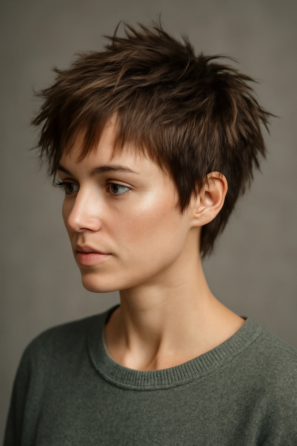 25 Short Hairstyles That Will Instantly Upgrade Your Look 6 Choppy pixie cut with uneven layers and textured top