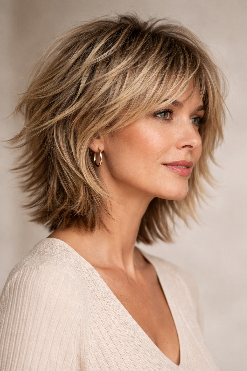 15 Short Haircuts For Women In Their 40s And 50s 3 Modern choppy shag with layered texture for volume