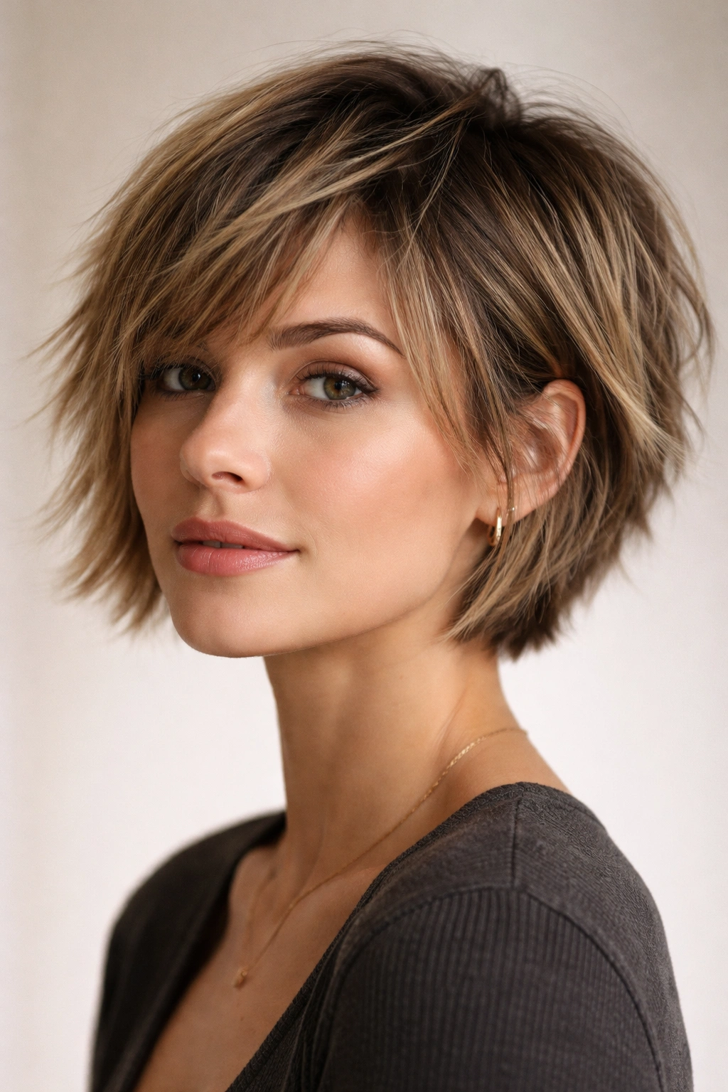 15 Short Haircuts That Instantly Make You Look Younger 15 Choppy textured crop-to-bob hairstyle with pronounced texture