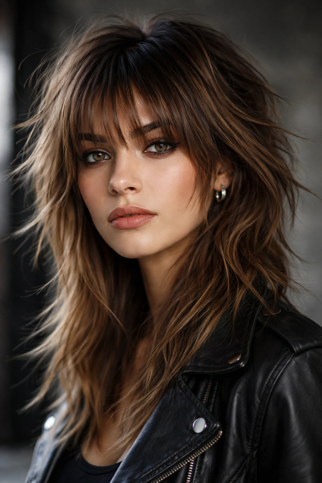 20 Wolf Cut Hairstyles Women Are Obsessed With 4 Choppy textured wolf cut with wispy bangs on straight hair