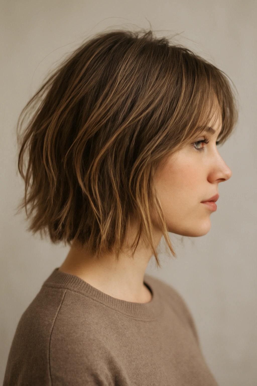 20 Layered Haircuts Sorted by Length and Hair Type 20 Shoulder-length hair with choppy, textured layers creating volume