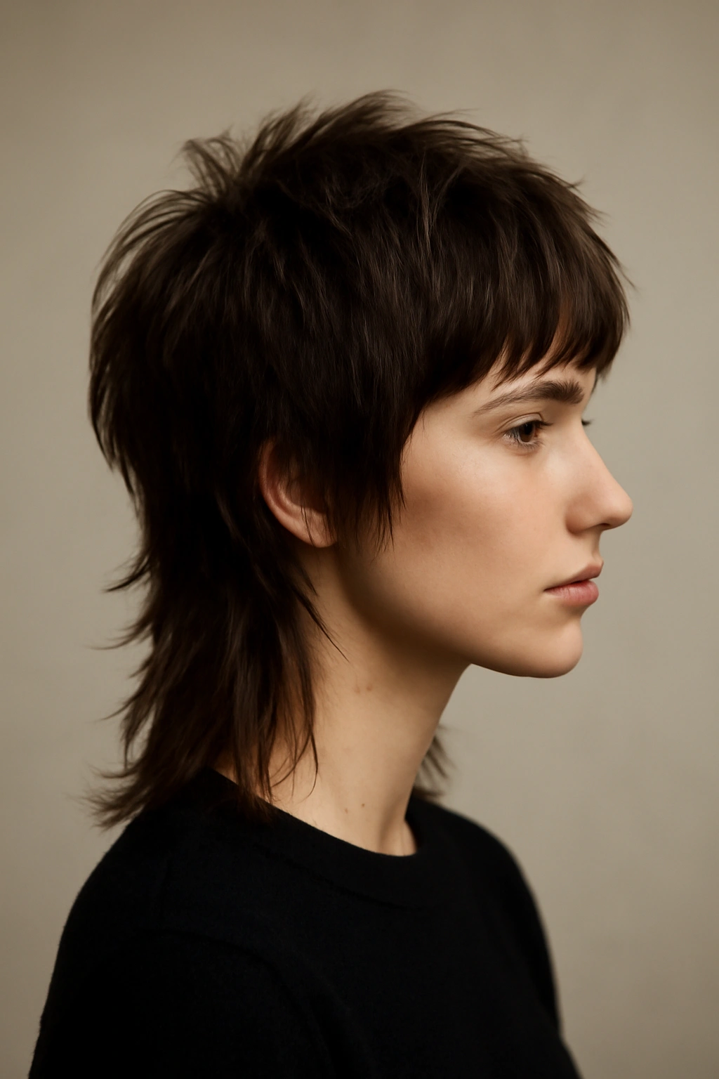 20 Shag Cuts That Instantly Upgrade Your Look 1 Close-up of The Classic Rock Shag hairstyle with short textured top layers and longer back for volume