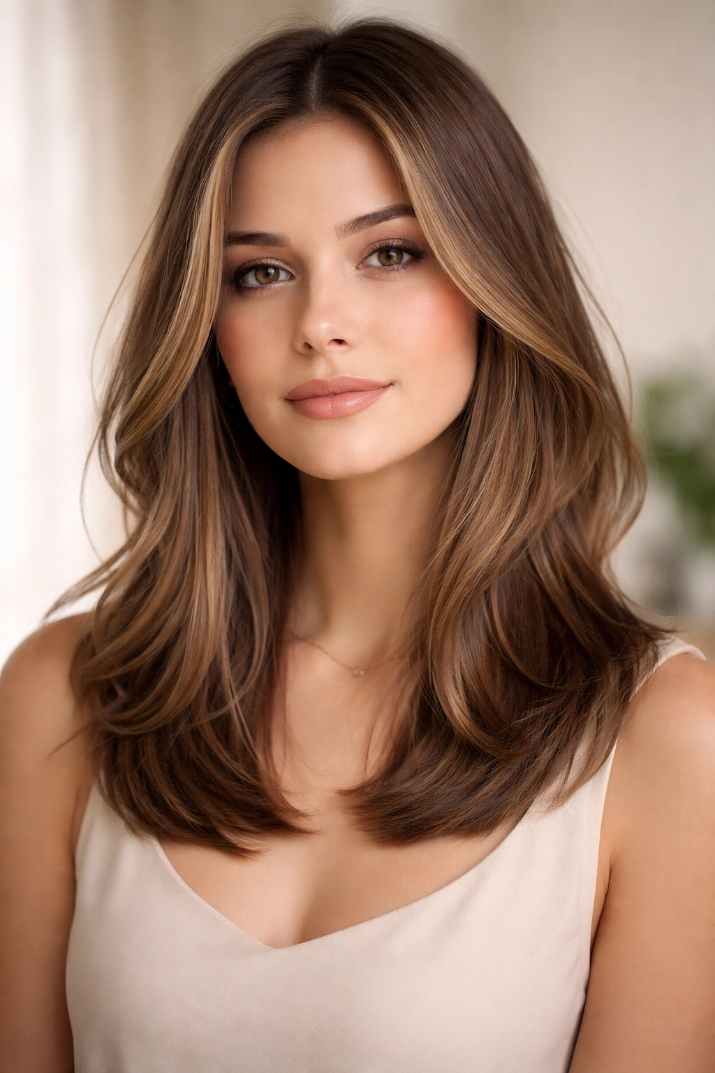 25 Hairstyles For Women Sorted By Length 23 Collarbone-length hair with subtle layers for dimension