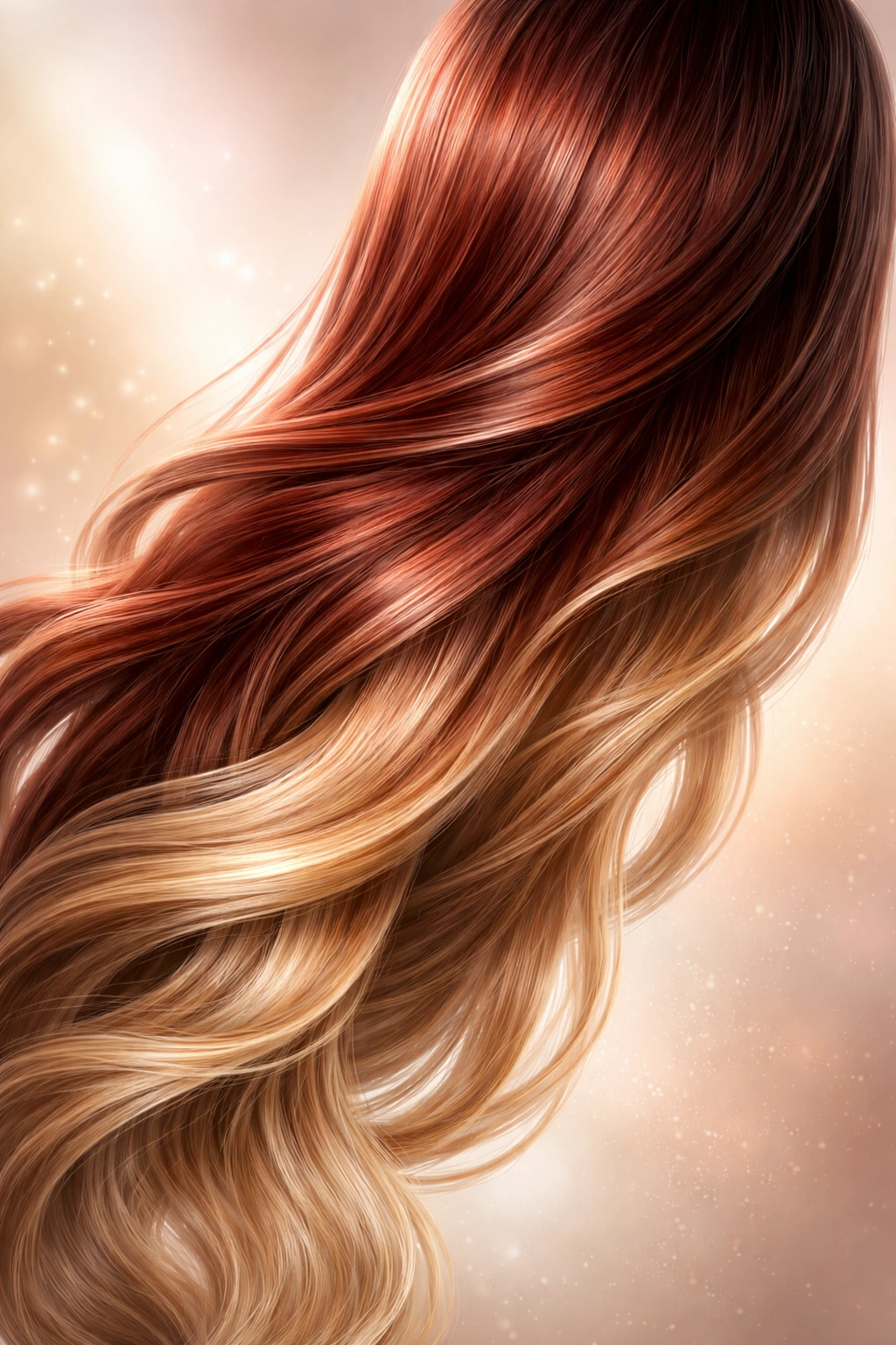 Abstract depiction of color longevity and maintenance for color-treated hair