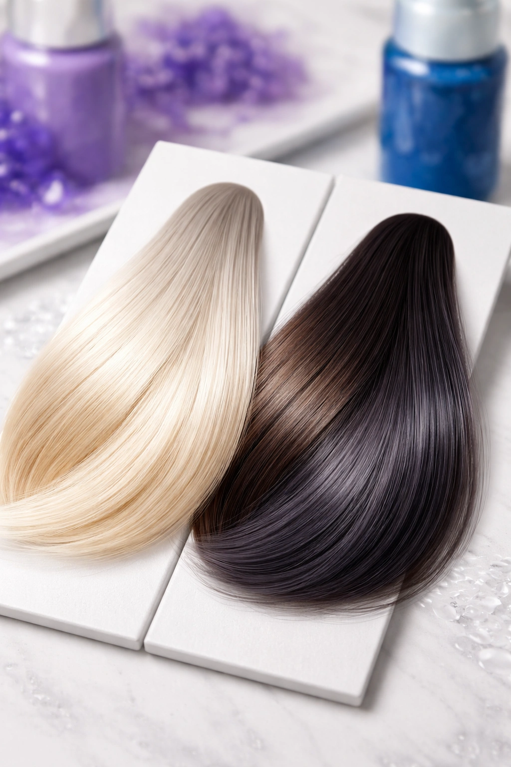 Hair color swatch for maintenance between appointments