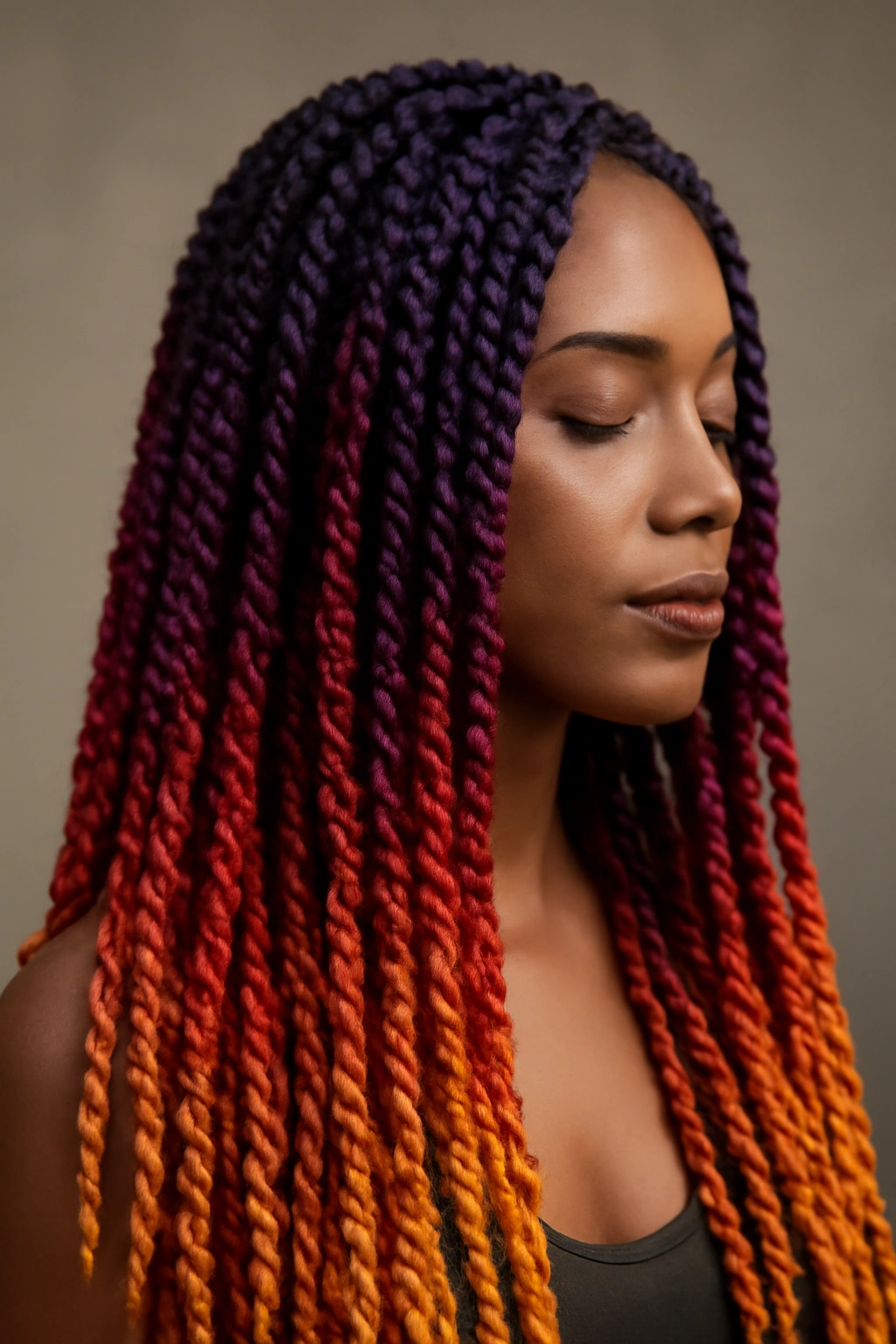 12 Passion Twist Styles to Try at Every Length 10 Colorful ombre passion twists with gradient hues