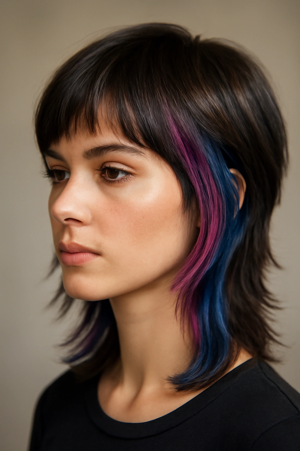 25 Mullet Haircuts for Women You'll Actually Love 15 Mullet with bold face-framing color highlights in bright hues