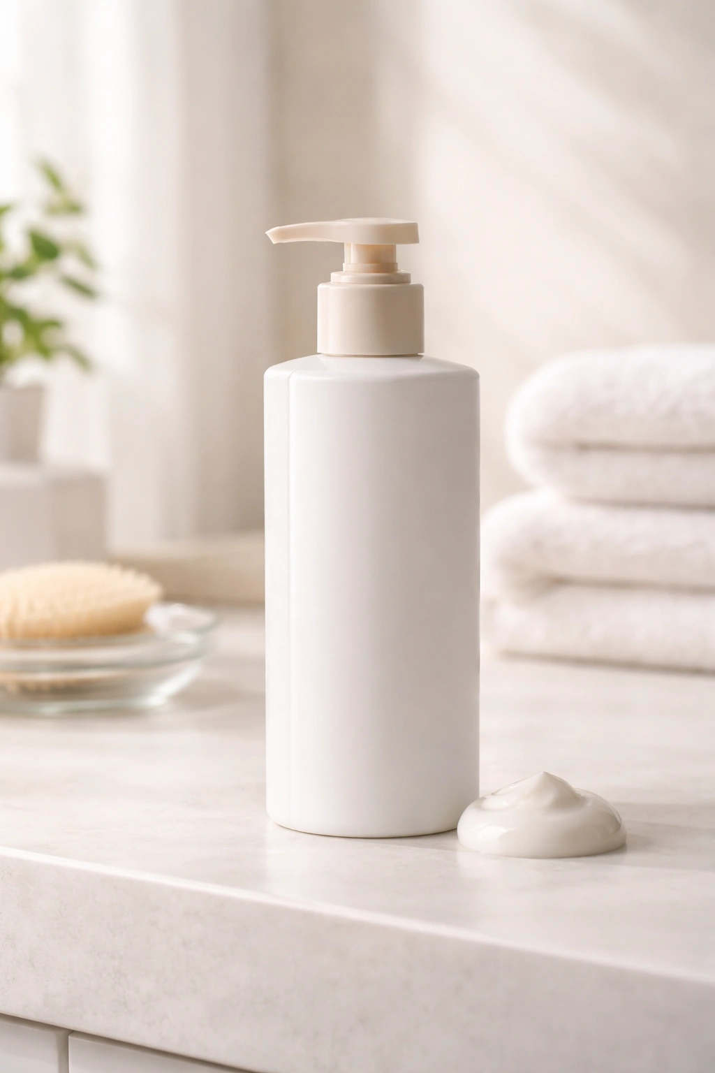 Minimalist conditioner bottle on counter illustrating daily conditioning considerations