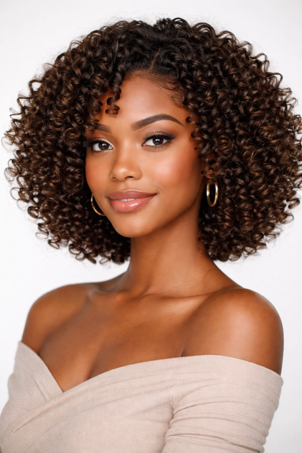 Corkscrew Bob with tight, uniform spirals and high volume