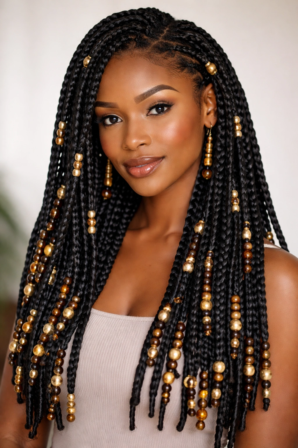 10 Beautiful Beaded Hairstyles For Black Women 10 Crochet braids with decorative beads threaded along the braids
