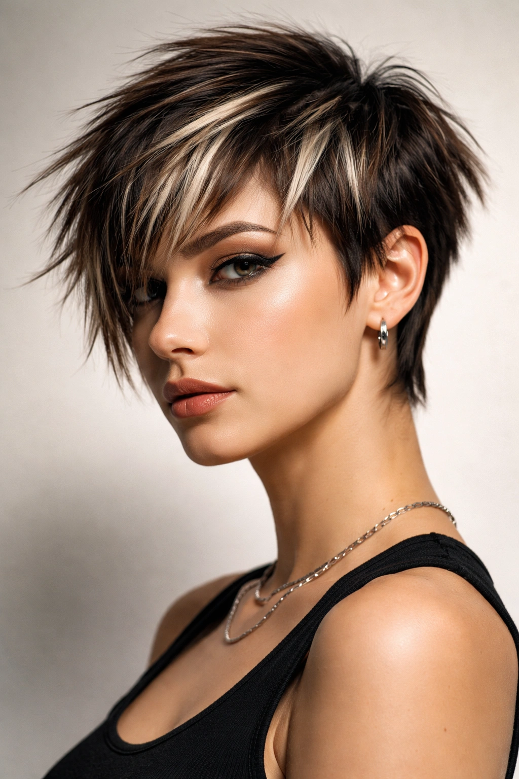 Model with cropped bixie showing disconnected layers and angular pieces