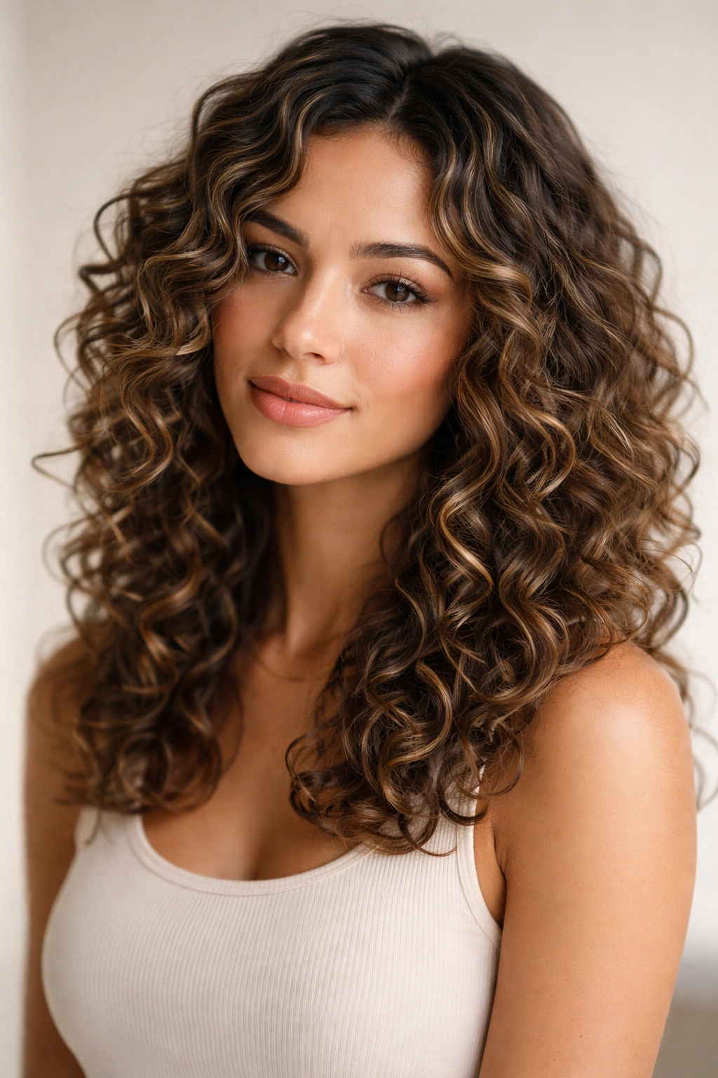 12 Textured Haircuts Organized By Curl Pattern 8 Shoulder-length curly hair with face-framing layers and defined curls
